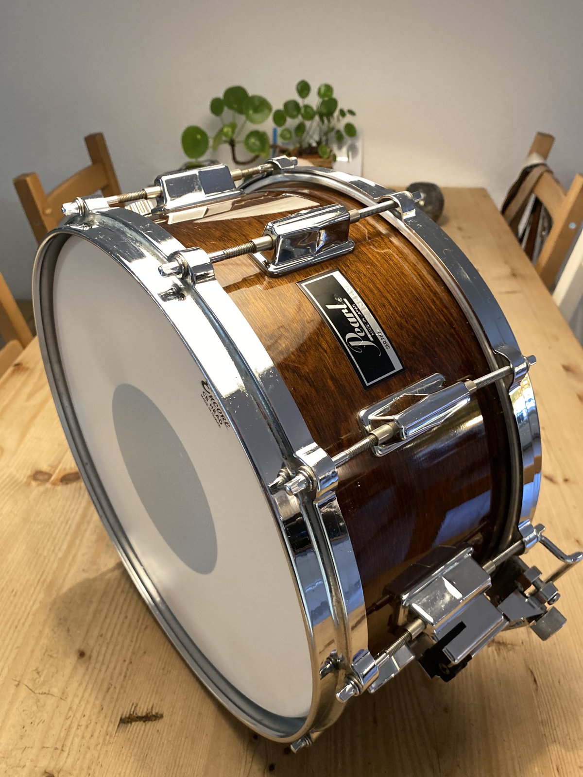 pearl BLX-414D Birch snaredrum 14x6.5 inch #101 Walnut lacquer