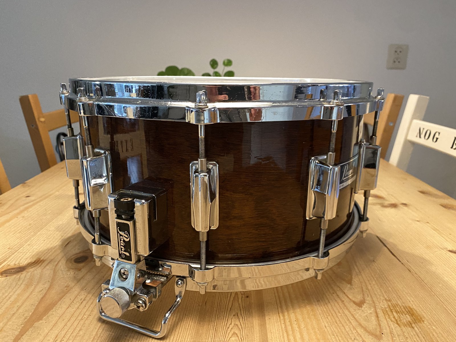 pearl BLX-414D Birch snaredrum 14x6.5 inch #101 Walnut lacquer