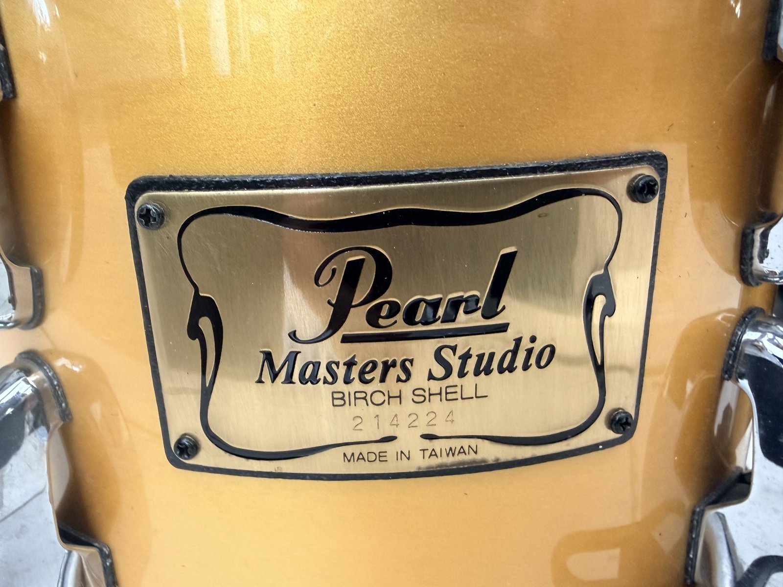 Pearl BRX Masters studio tom 8x7” #Antique Gold