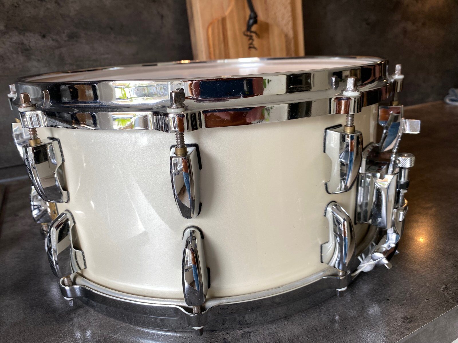 Pearl Dennis Chambers signature snare DC-1465 14x6.5 inch #Opal White