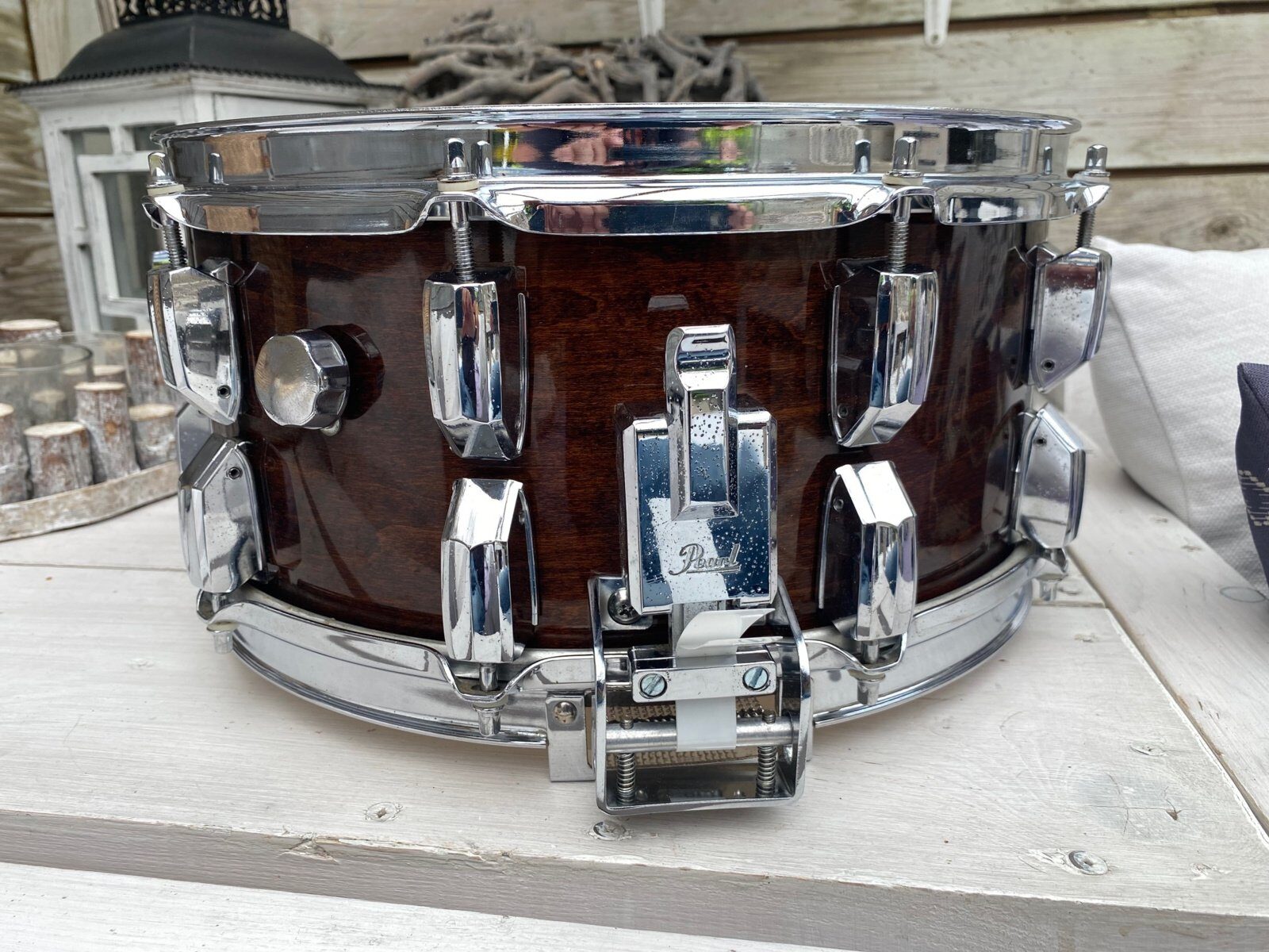 Pearl G-714D GLX snaredrum 14x6.5 inch #Walnut lacquer