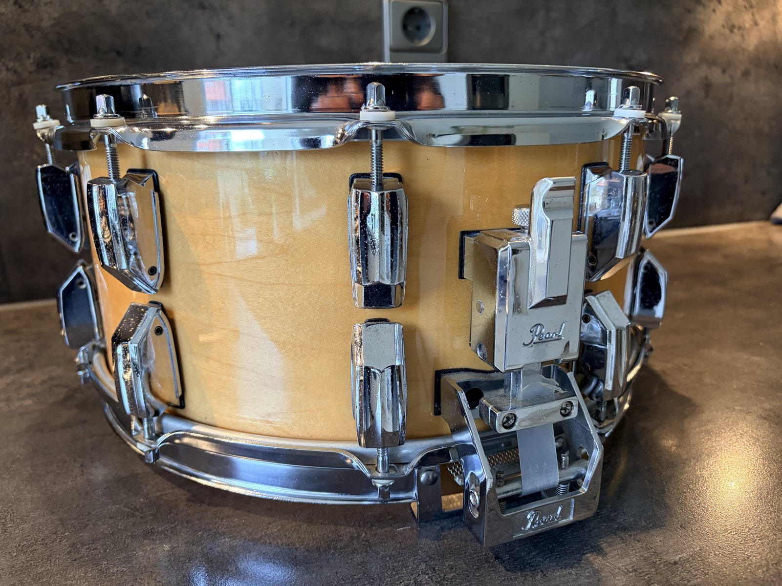 Pearl G-714D GLX Supergripper snare 14x6.5” in # Natural maple
