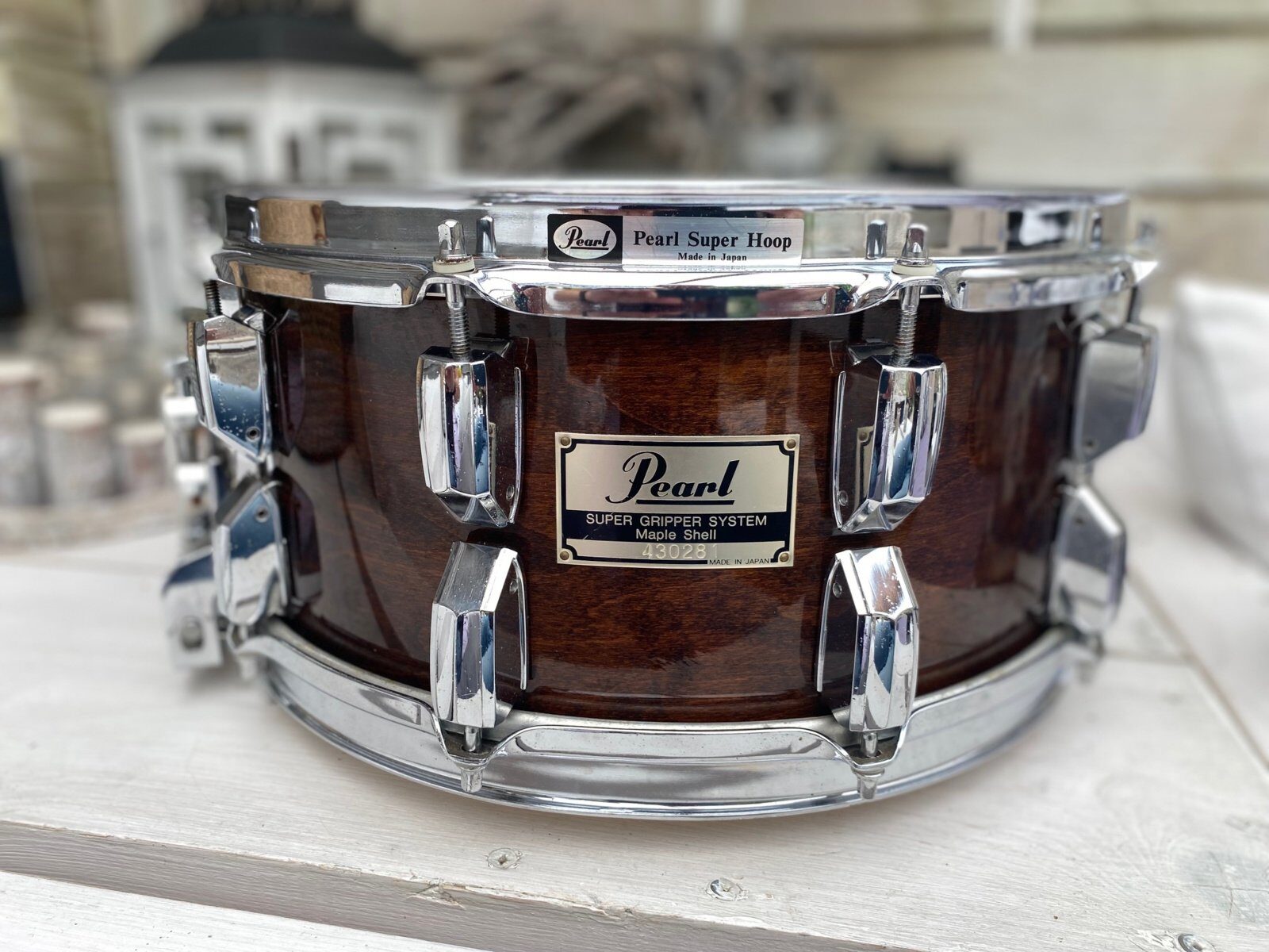 Pearl GLX snaredrum 14x6.5 inch GLX-1465 #Walnut lacquer