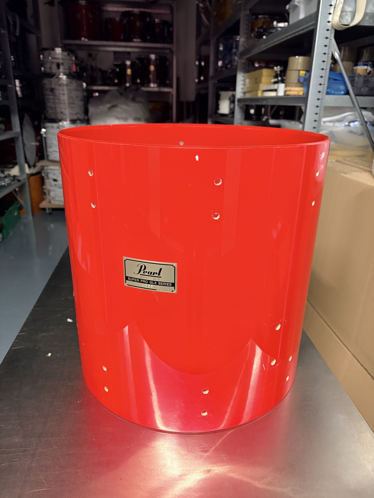 Pearl GLX Super pro shell 16x16 inch #Coral red