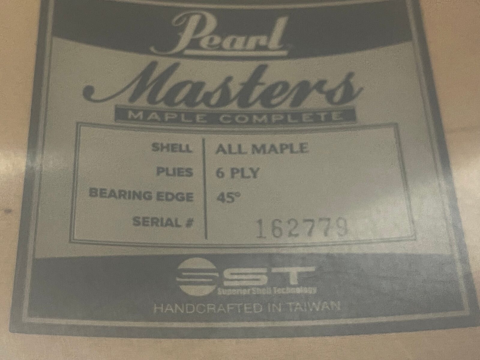 Pearl MCT-1465 Masters maple complete snare 14x6.5 inch #Vermilion sparkle