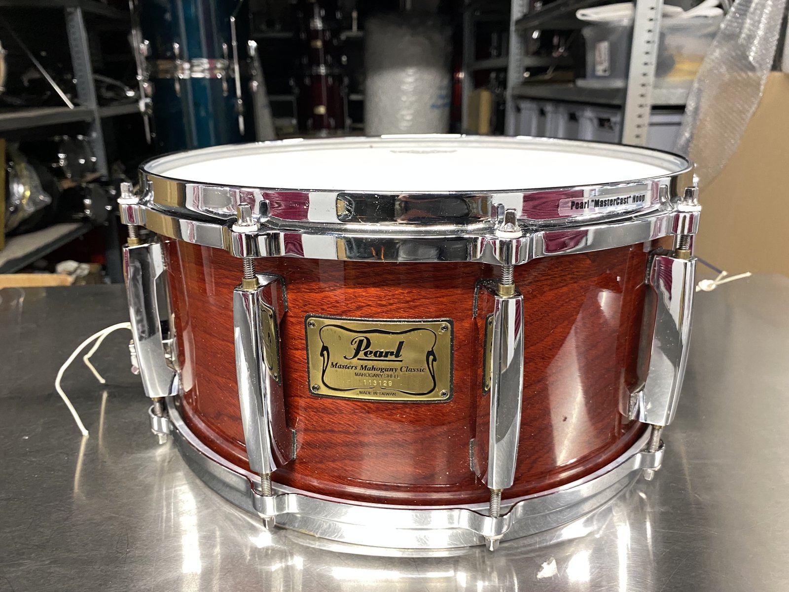 Pearl MHX-B5514D/c Mahogany classic snare 14x6.5 inch #141 Red mahogany lacquer