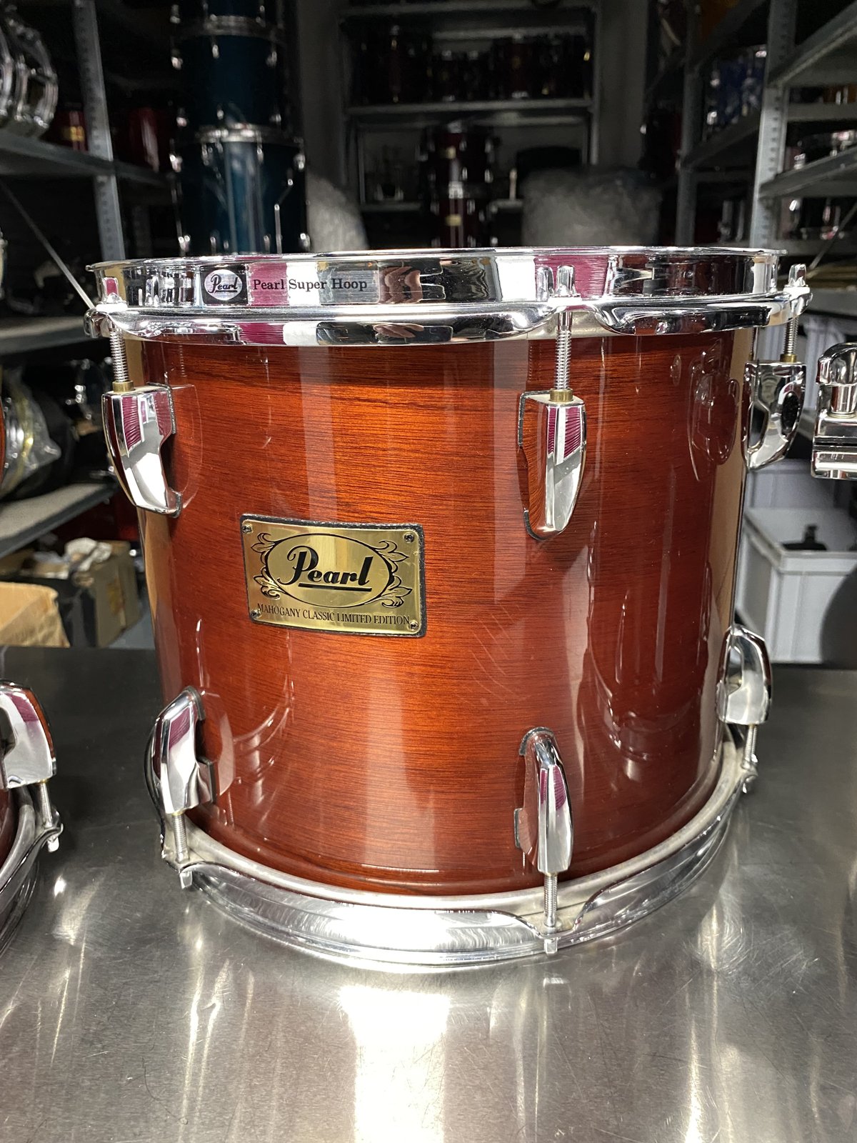 Pearl MHX Mahogany classic tom 12x10 inch #141 Red Mahogany lacquered