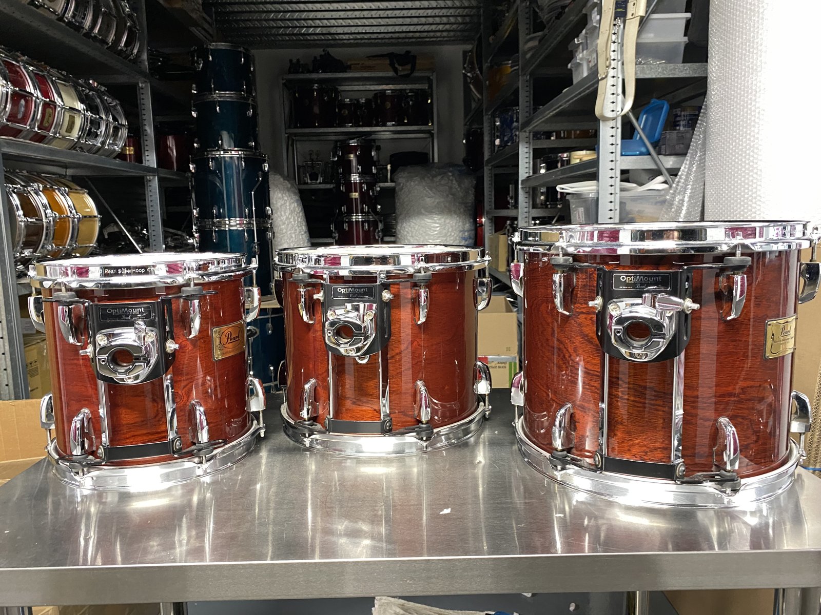 Pearl MHX Mahogany classic tom 13x11 inch #141 Red Mahogany lacquered