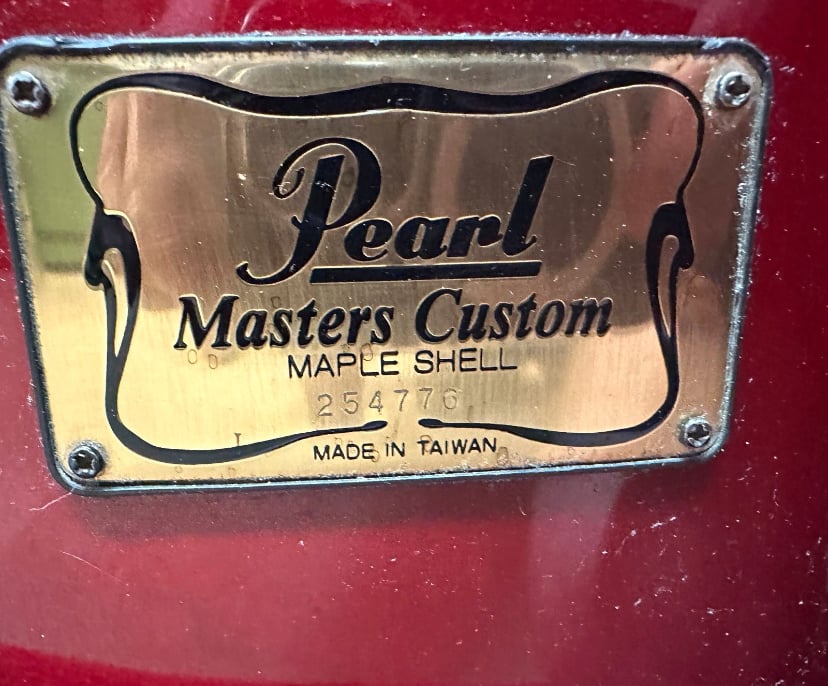 Pearl MMX Masters custom shellset #Cranberry Fade
