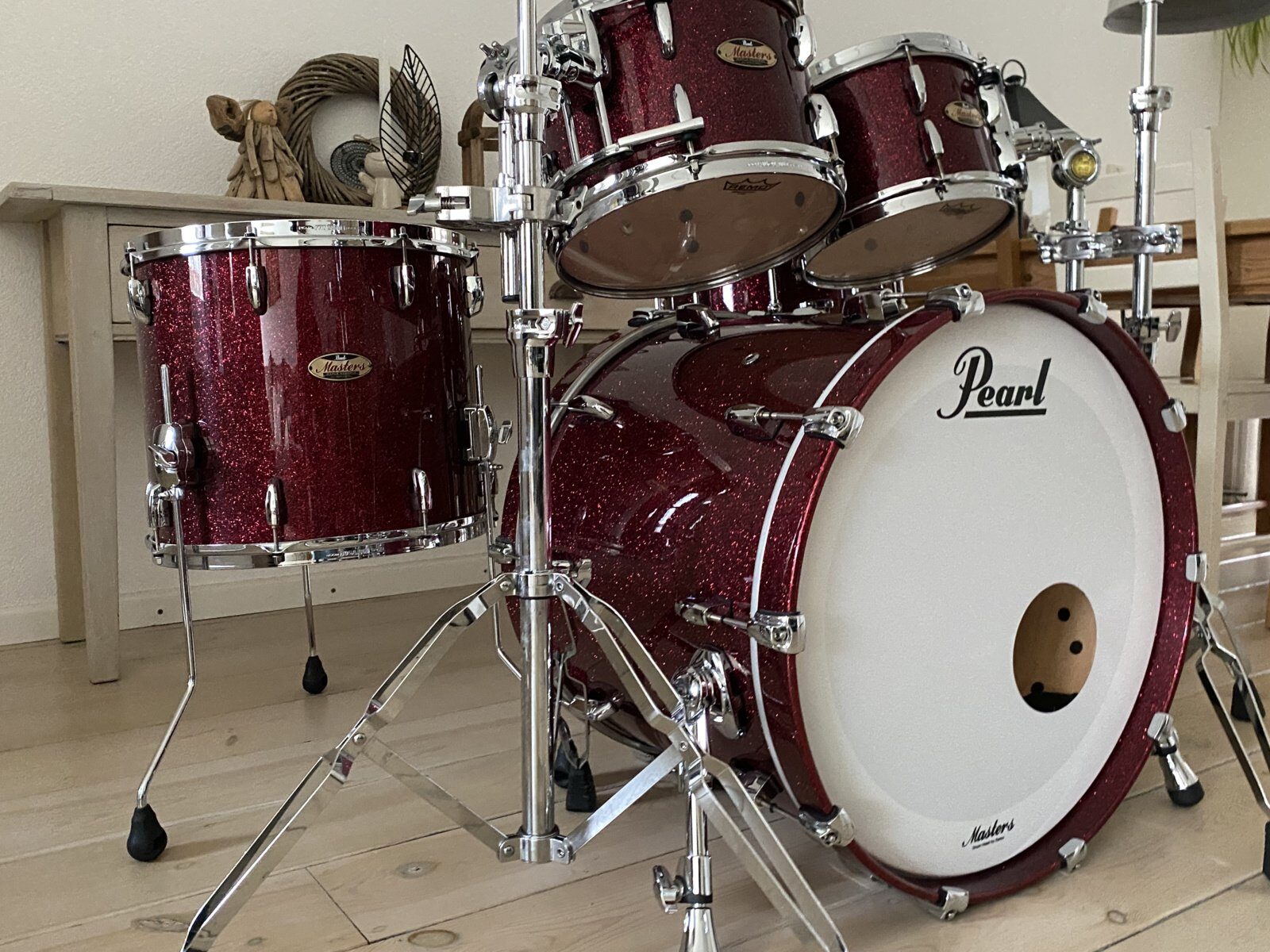 Pearl MRV924XEP/C355 Masters maple reserve shellset #Sapphire bordeaux sparkle