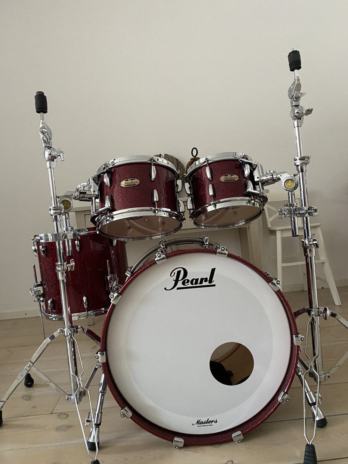 Pearl MRV924XEP/C355 Masters maple reserve shellset #Sapphire bordeaux sparkle