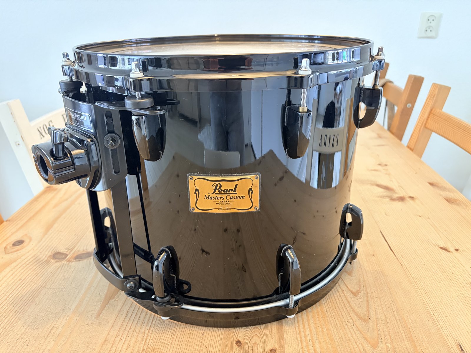 Pearl MRX Masters maple custom 14x11” #Piano Black