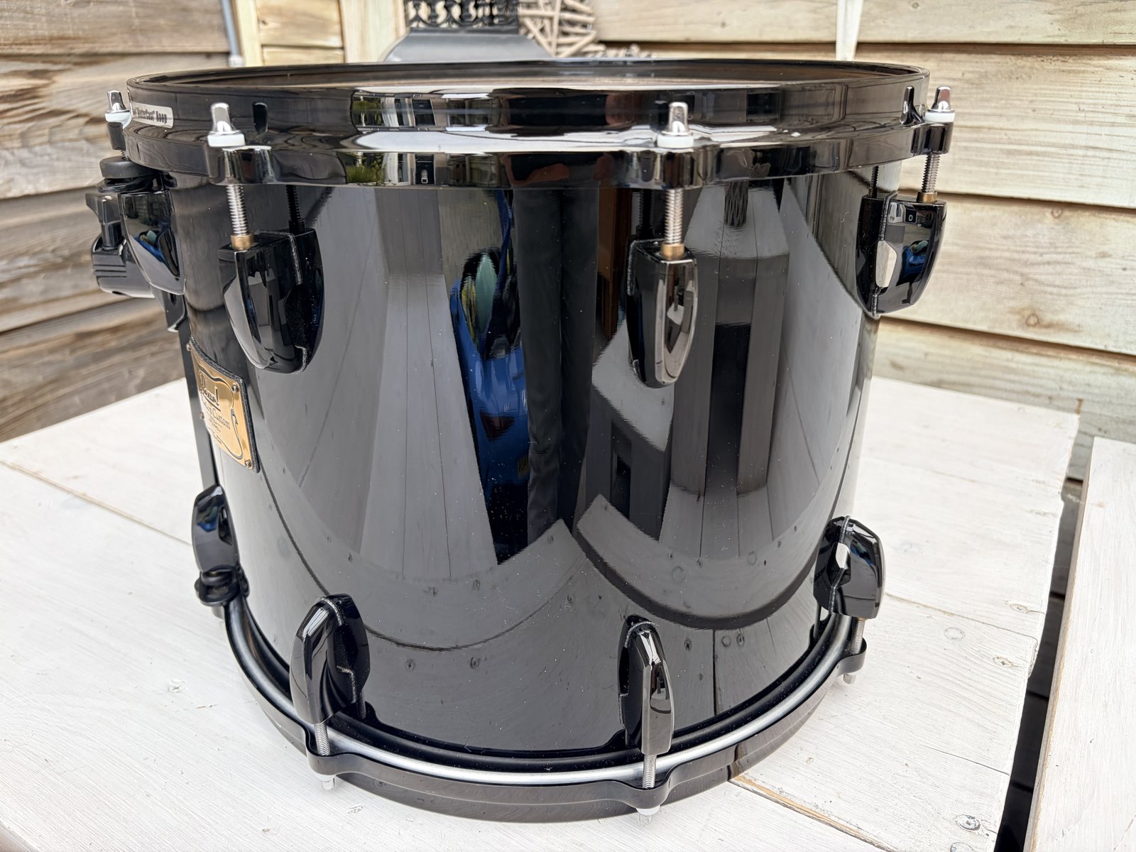 Pearl MRX Masters maple custom 14x11” #Piano Black