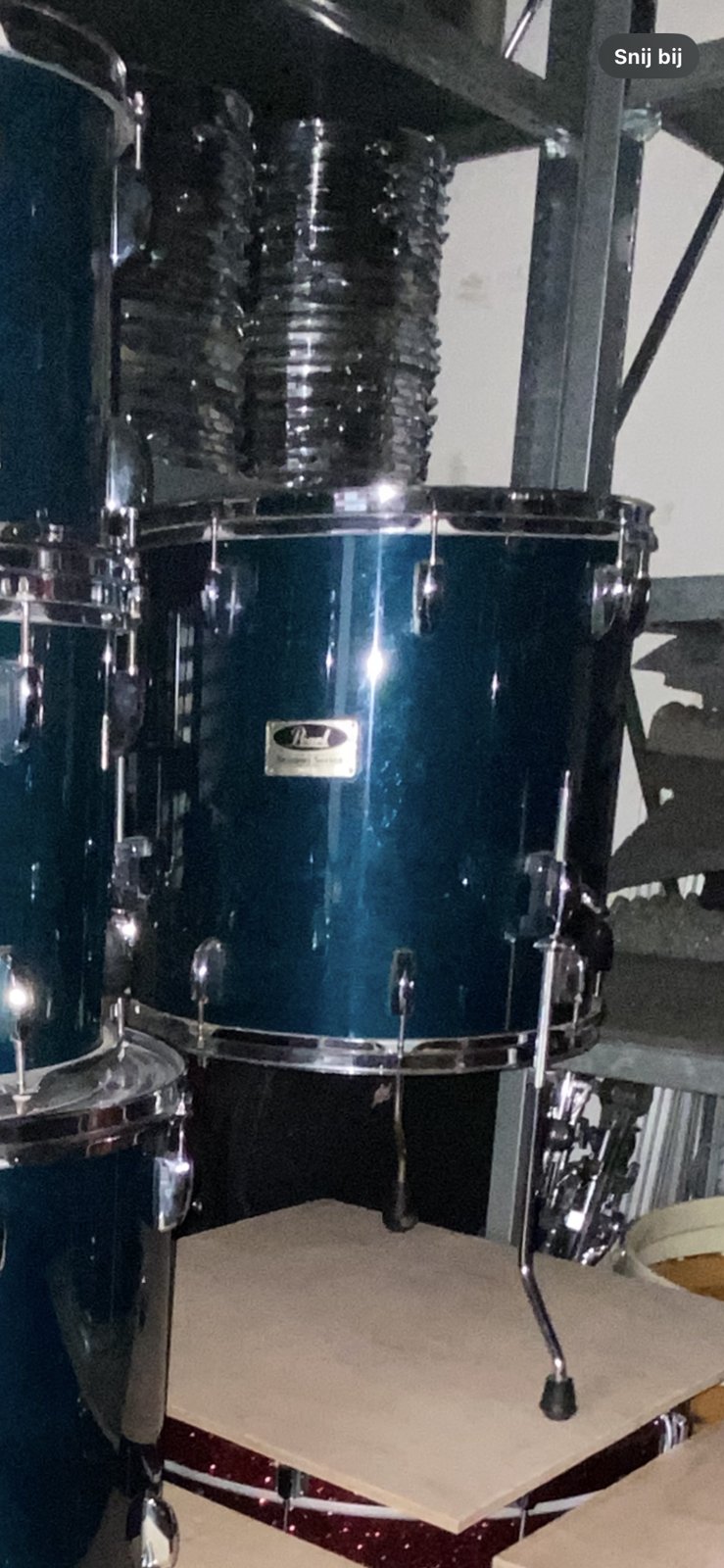 Pearl Prestige Session series SPX-2116 Floortom 16x16 inch #Teal blue