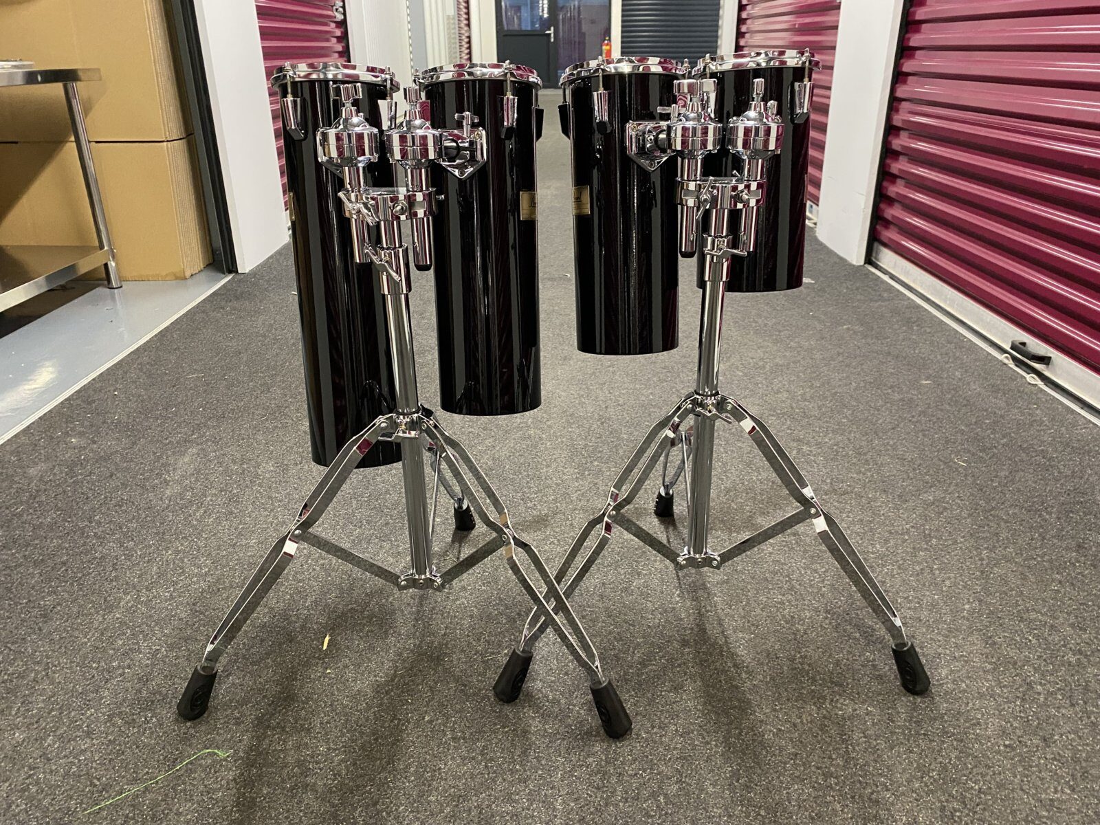 Pearl rockettoms (full set) 12-15-18-21 inch #piano black