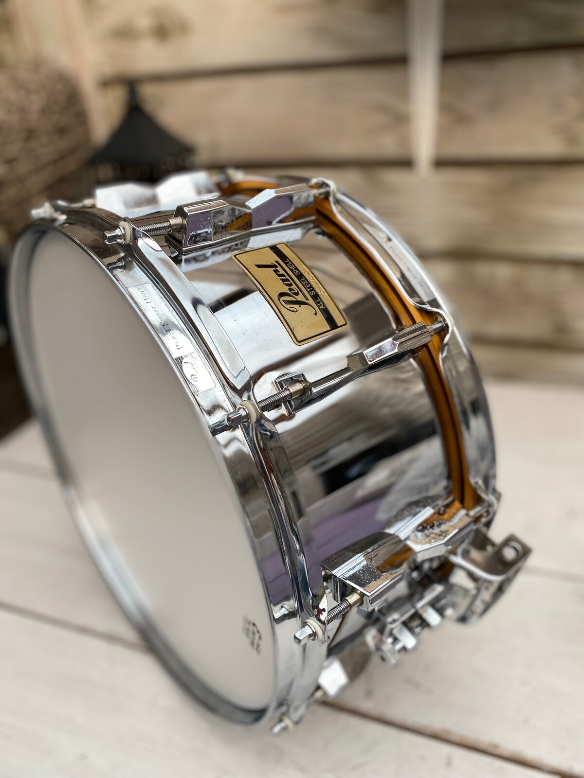 Pearl S-414D steel snare 14x6.5 inch