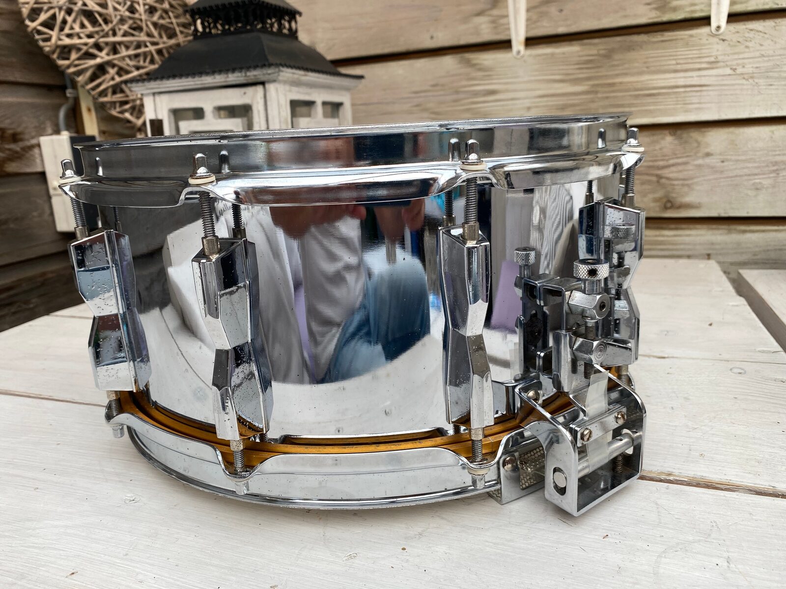 Pearl S-414D steel snare 14x6.5 inch